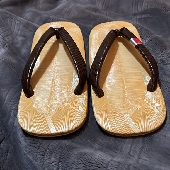 Japanese Setta leather sole and strap, - Picture 3 of 5